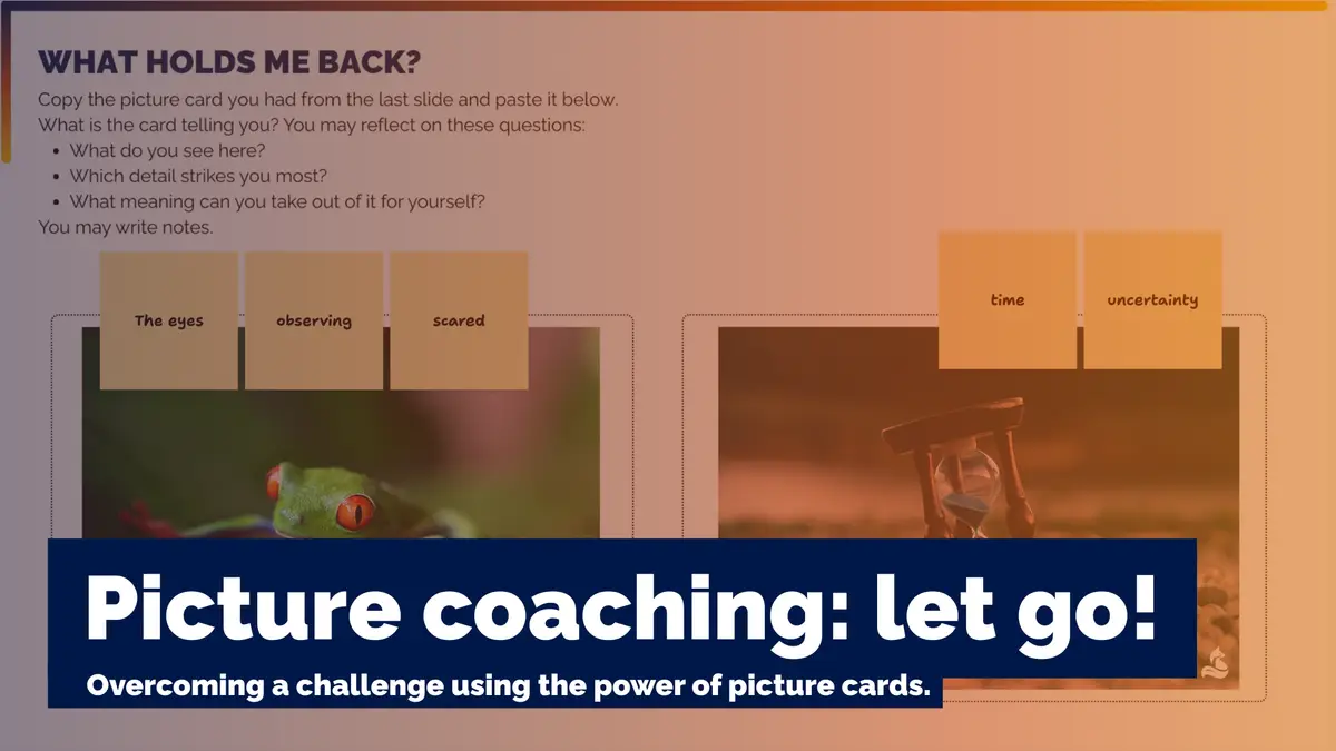 Picture coaching: letting go