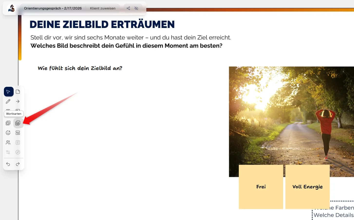 Gefühlskarten-Tool öffnen